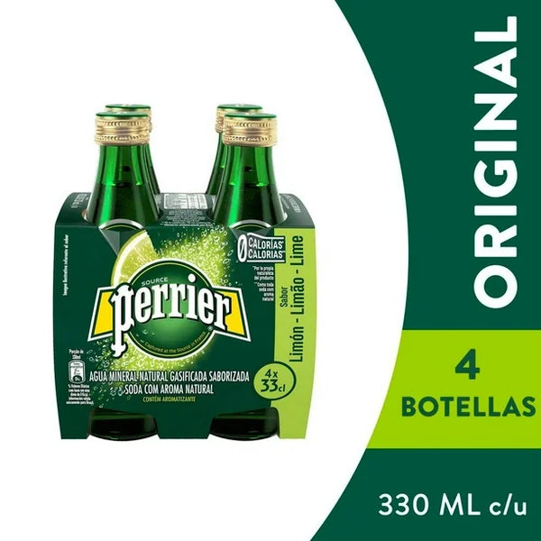 (NVO) MINERAL LIMON PERRIER C/4 330ML. – Super Mode SA de CV