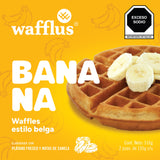 (CNG) WAFFLES ESTILO BELGA BANANA 310GR. WAFFLUS