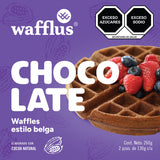 (CNG) WAFFLES ESTILO BELGA CHOCOLATE 260GR. WAFFLUS