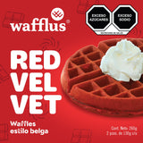 (CNG) WAFFLES ESTILO BELGA RED VELVET 260GR. WAFFLUS