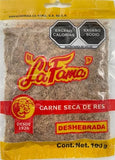 CARNE SECA DESHEBRADA LA FAMA 100 GR