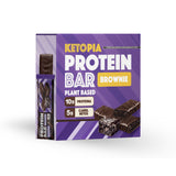 BARRAS KETO BROWNIE C/6 330G. KETOPIA
