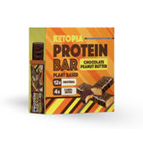 BARRAS KETO CHOCOLATE PEANUT BUTTER C/6 330G. KETOPIA