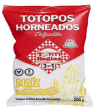 TOTOPOS MAIZ AMARILLO 200GR. TORTIREGIAS