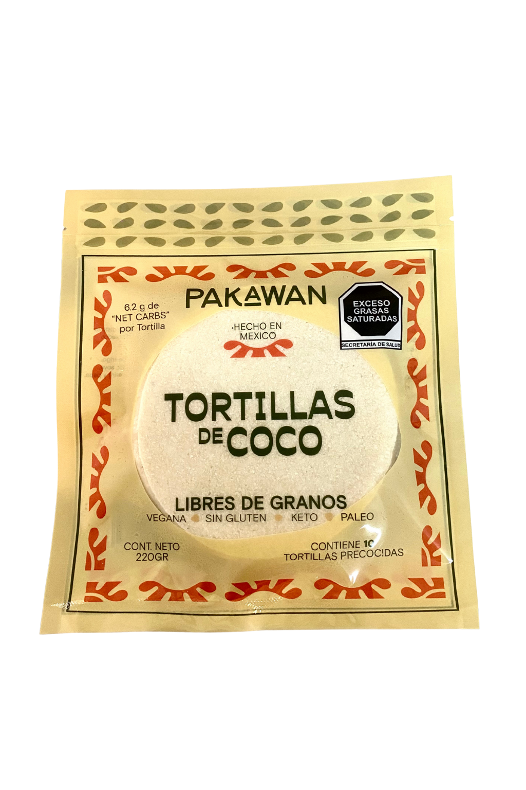 Pakawan TORTILLAS HARINA COCO 220GR. PAKAWAN – Super Mode SA de CV