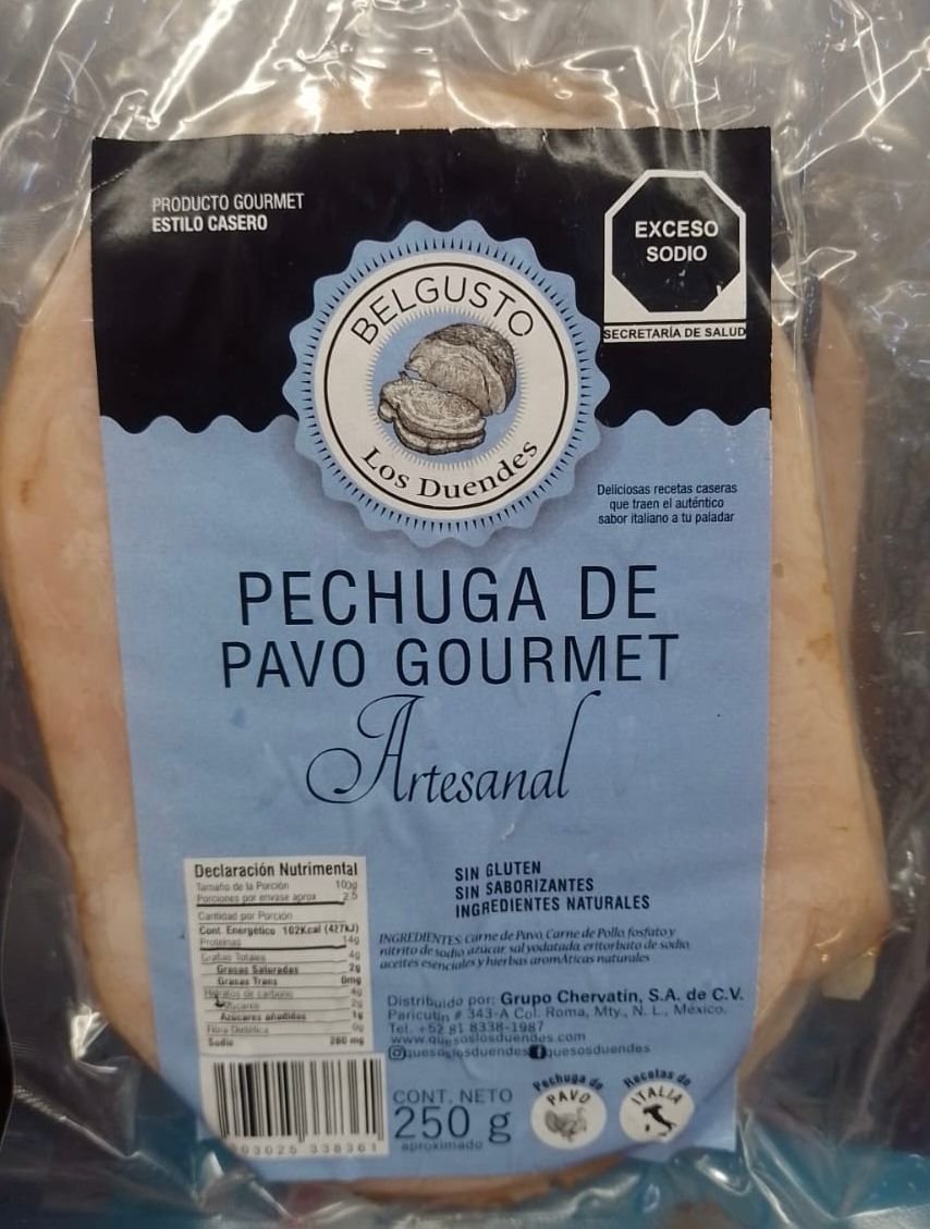 PECHUGA DE PAVO NATURAL 250GR LOS DUENDE