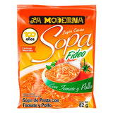 SOPA SOBRE FIDEOS TOMATE 82GR.LA MODERNA