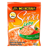 SOPA SOBRE LETRAS TOMATE 82GR.LA MODERNA