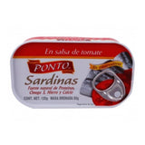 SARDINA SALSA DE TOMATE 120GR PONTO