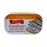 SARDINA EN ACEITE SOYA 120GR. PONTO