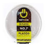 PLATO BLANCO #7 C/20PZ ABASTOTOAL