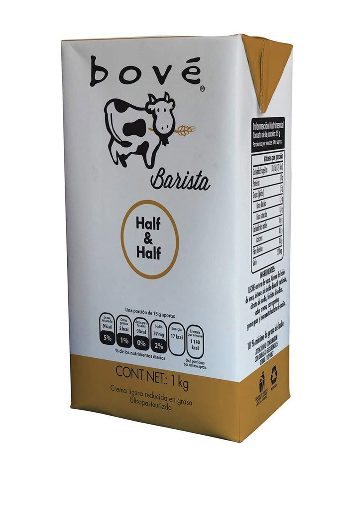 LECHE BARRISTA HALF AND HALF 1LT BOVE Super Mode SA de CV