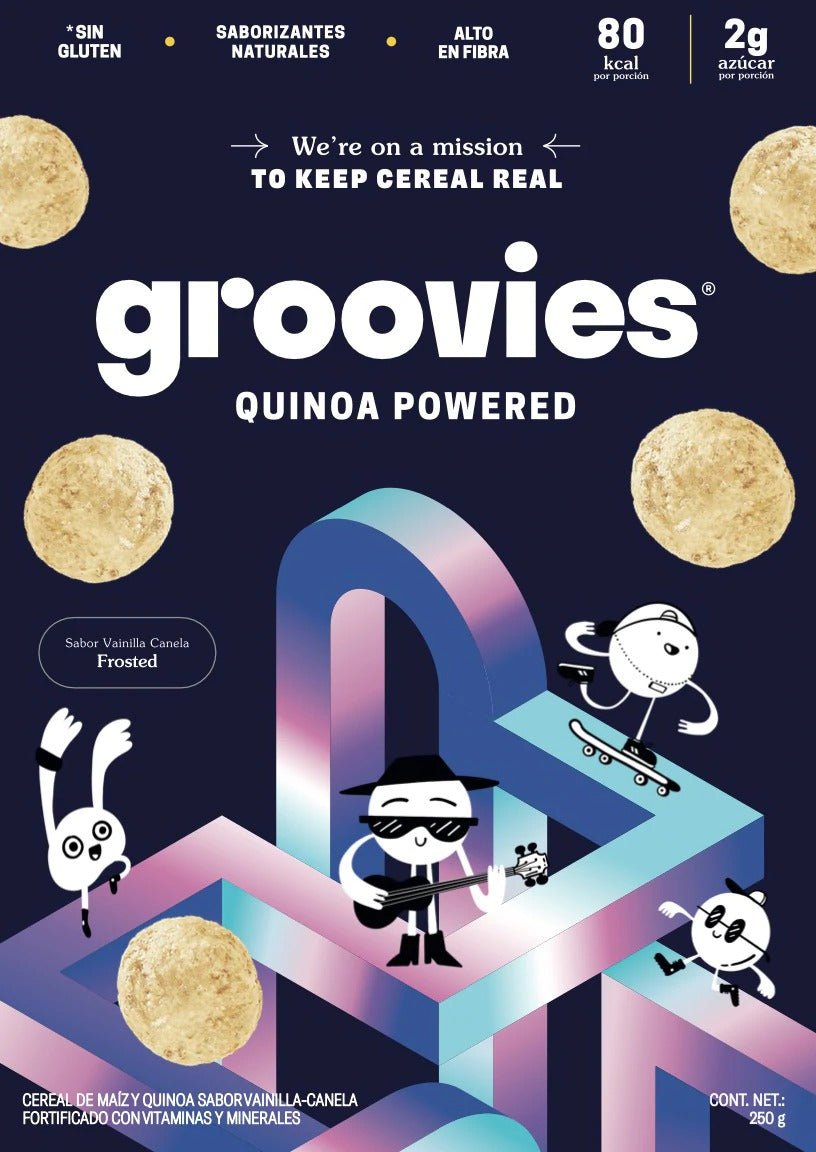 CEREAL GROOVIES QUINOA POWE FROSTED 250G