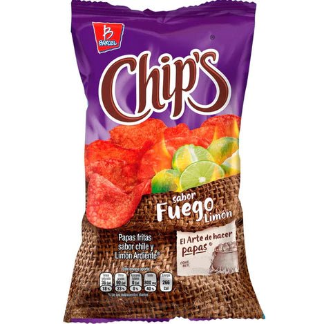 CHIPS FUEGO 62GRS BARCEL
