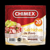 SALCHICHAS CON PAVO 640GR. CHIMEX