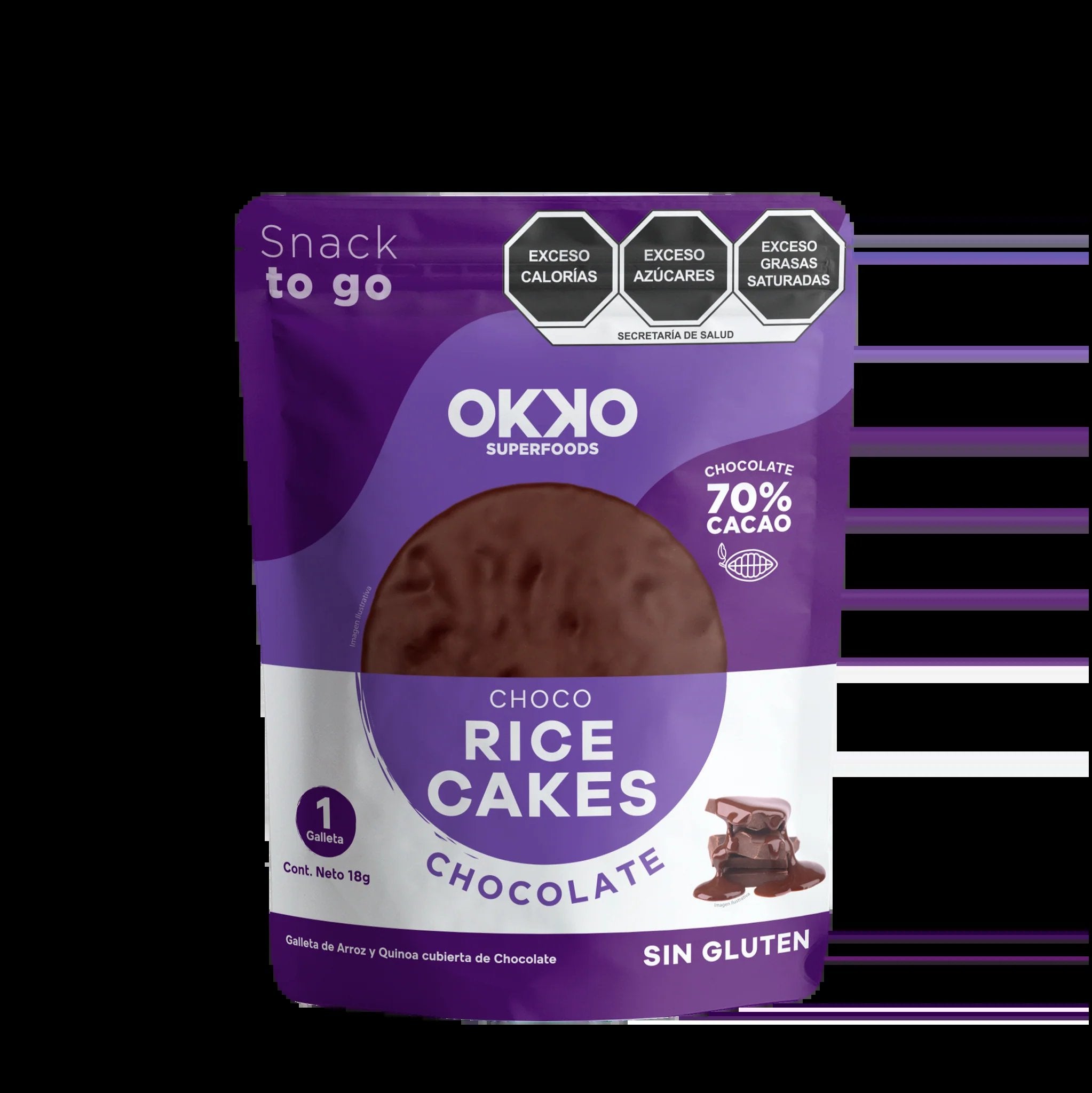 Choco Rice Spain CHOCO RICE CAKES 18GR. OKKO – Super Mode SA de CV