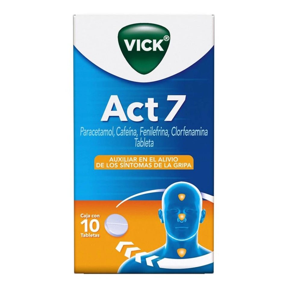 VICK ACT 7 CON 10 TABLETAS